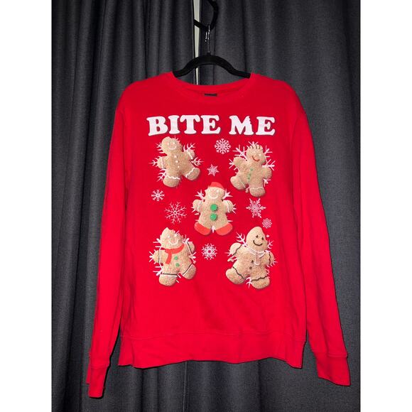 Ugly Christmas Sweater Xmas Sweatshirt Crewneck Size Medium - Picture 1 of 2